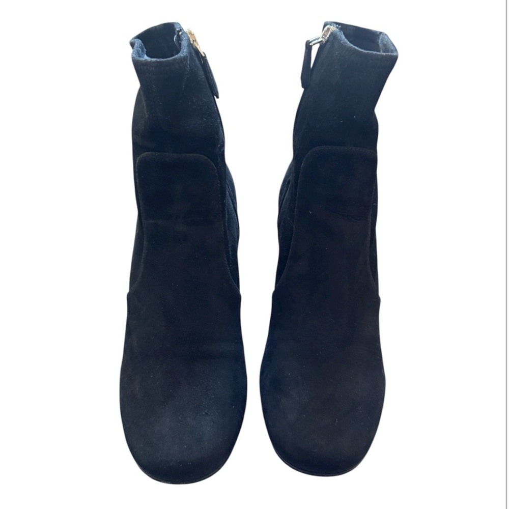Prada Black Suede Ankle Booties